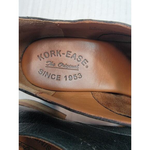 Korkease Womens Niseda Black Leather Buckle Slip On Oxford Shoes Size 7.5 M - Picture 9 of 10